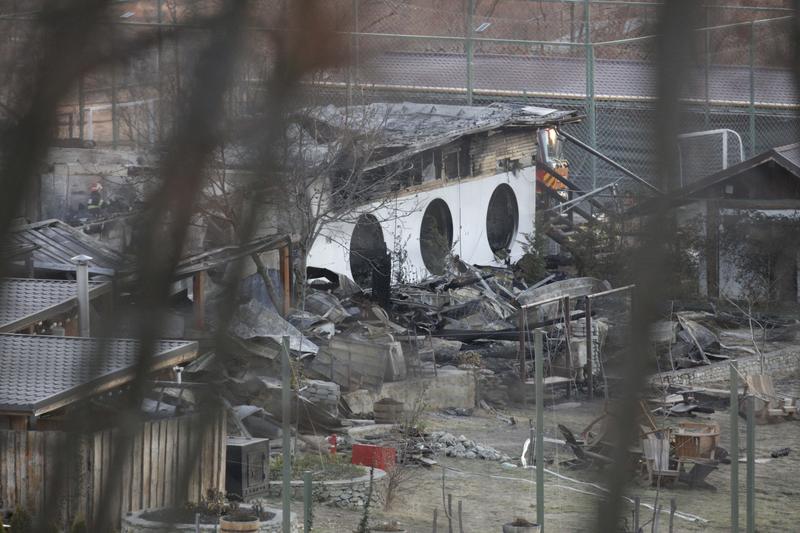 Complexul turistic Ferma Dacilor a fost mistuit într-un incendiu, Foto: Inquam Photos / Bogdan Buda