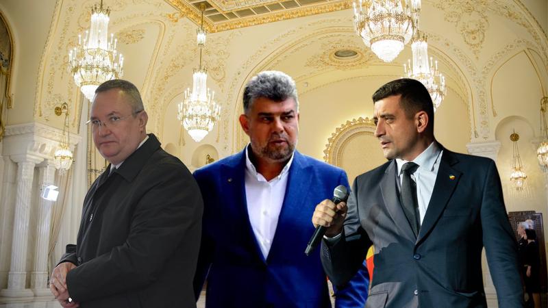 Nicolae Ciucă, Marcel Ciolacu și George Simion, Foto: Colaj fanatik.ro