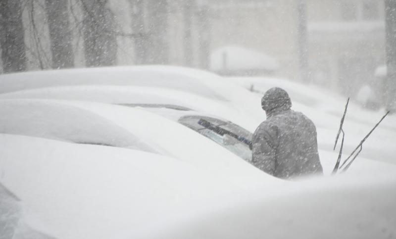 Ninsoare și viscol în Moscova, Foto: Vladimir Fedorenko / Sputnik / Profimedia Images