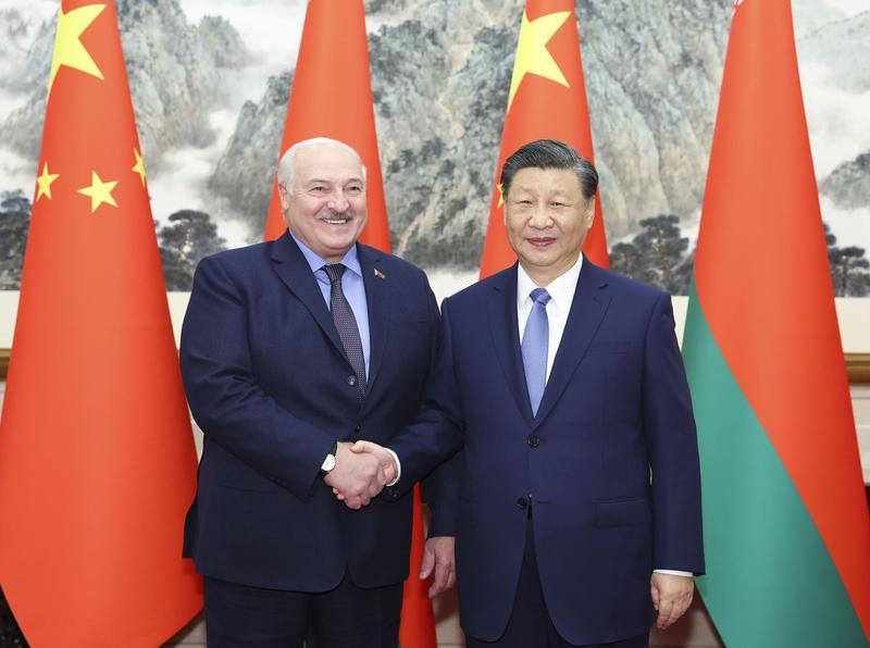 Aleksandr Lukaşenko și Xi Jinping, Foto: Huang Jingwen / Xinhua News / Profimedia