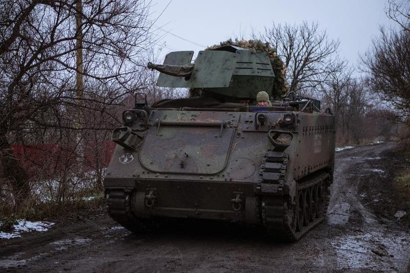 Vehicul militar ucrainean în Donețk, Foto: AA/ABACA / Abaca Press / Profimedia