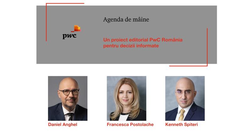 Daniel Anghel, Francesca Postolache, Kenneth Spiteri, Foto: PwC România