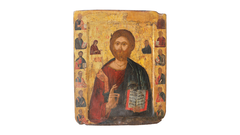 Icoana împarătească pe lemn, Deisis, Foto: Artmark