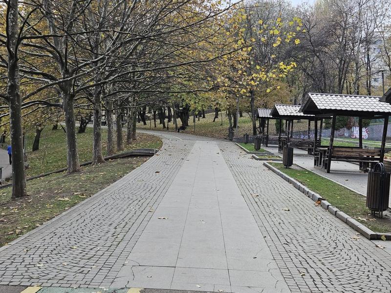 In parc la 17 grade Celsius, in decembrie, Foto: Vlad Barza / HotNews.ro