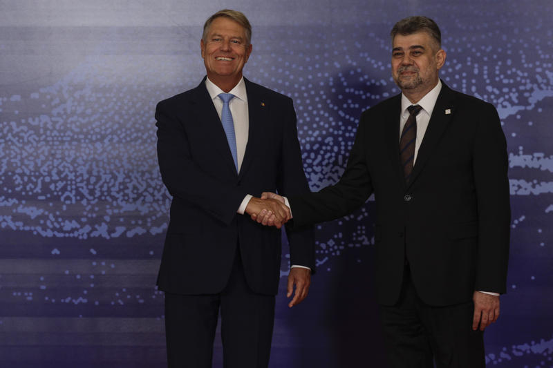 Klaus Iohannis si Marcel Ciolacu, Foto: Inquam Photos / Octav Ganea