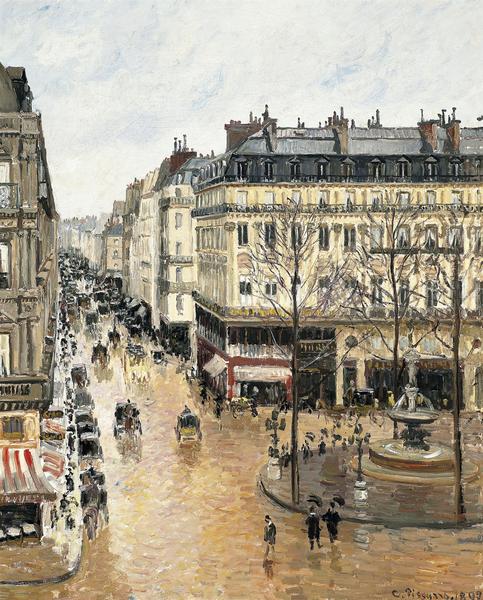 Tabloul Rue Saint-Honor in the Afternoon, de Pissaro, Foto: SJArt / Alamy / Alamy / Profimedia
