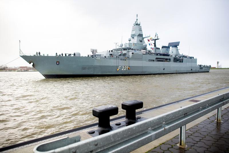 Fregata Hessen a marinei germane, Foto: Hauke-Christian Dittrich / AFP / Profimedia Images