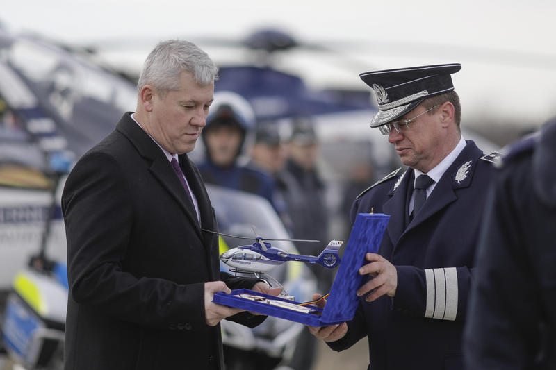 Ministrul de Interne, Cătălin Predoiu, și șeful Poliției Române, Benone-Marian Matei, Foto: INQUAM Photos / Octav Ganea