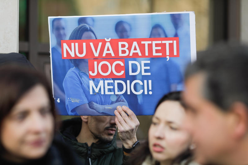 Proteste ale medicilor de familie, 17 ianuarie, Foto: Inquam Photos / George Călin