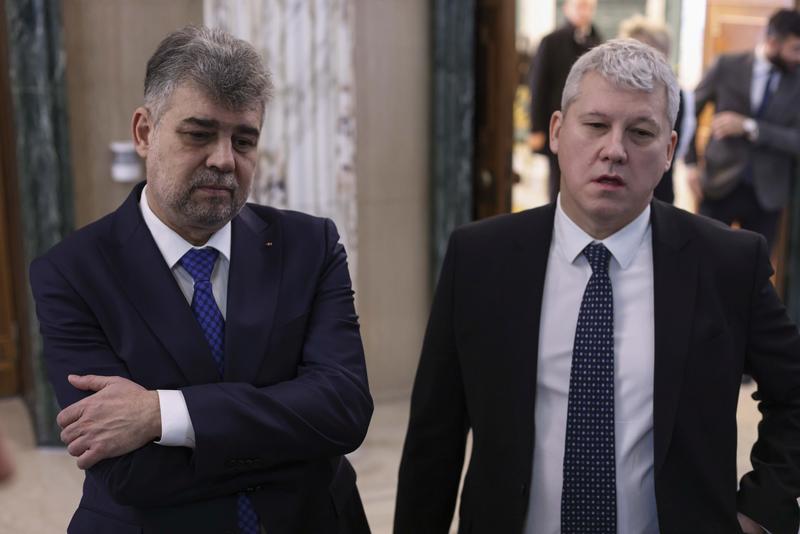 Marcel Ciolacu si Catalin Predoiu, Foto: Inquam Photos / Sabin Cirstoveanu