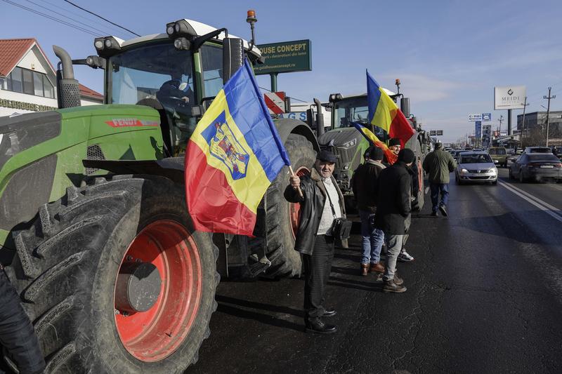 Protest al fermierilor la Afumați, Foto: Inquam Photos / Octav Ganea