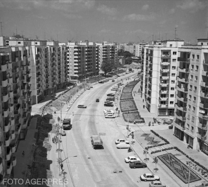 Noile construcții de pe Calea Văcărești din București (1987), Foto: AGERPRES FOTO/ARHIVA ISTORICA