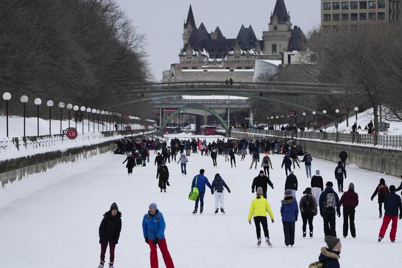 Cel mai mare patinoar natural din Canada în 2022, Foto: Justin Tang / Zuma Press / Profimedia