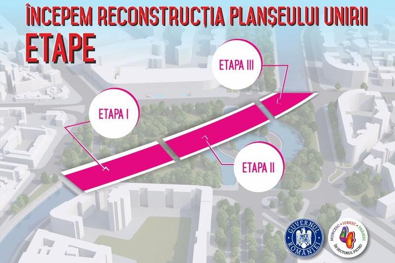 Planșeul de la Piața Unirii, Foto: Primăria Sector 4 Bucureşti