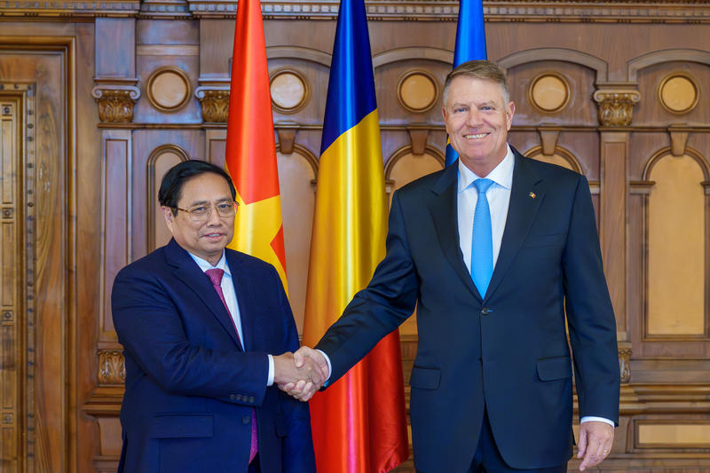 Klaus Iohannis si premierul Vietnamului, Foto: Presidency.ro