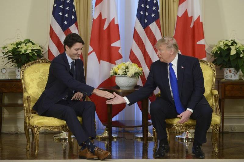 Justin Trudeau alaturi de Donald Trump, Foto: Sean Kilpatrick / Associated Press / Profimedia Images