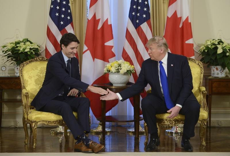 Justin Trudeau alaturi de Donald Trump, Foto: Sean Kilpatrick / Associated Press / Profimedia Images
