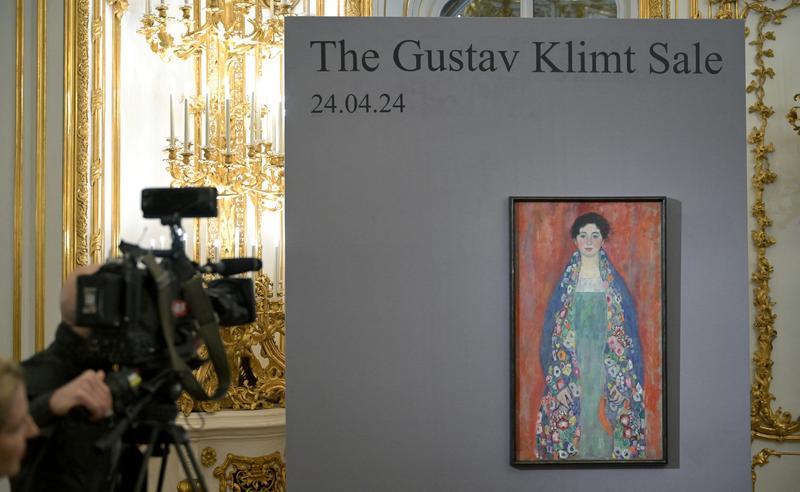 „Portretul domnişoarei Lieser” de Gustav Klimt, Foto: Roland Schlager / AFP / Profimedia Images