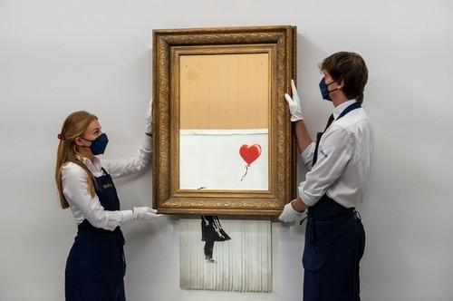 Celebrul tablou al lui Banksy intitulat inițial Girl with Balloon, Foto: Stephen Chung / Alamy / Alamy / Profimedia