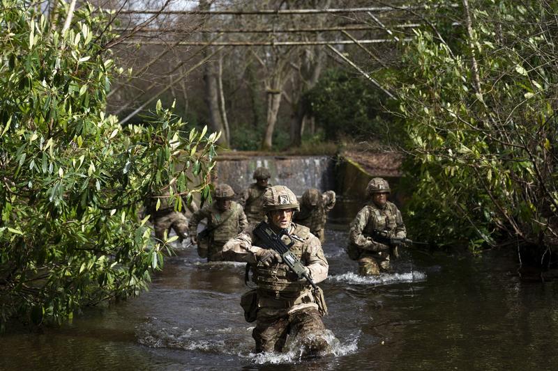 Cadeti britanici in timpul instruirii de la Academia Militara Regala Sandhurst, Foto: Kirsty O'Connor / PA Images / Profimedia