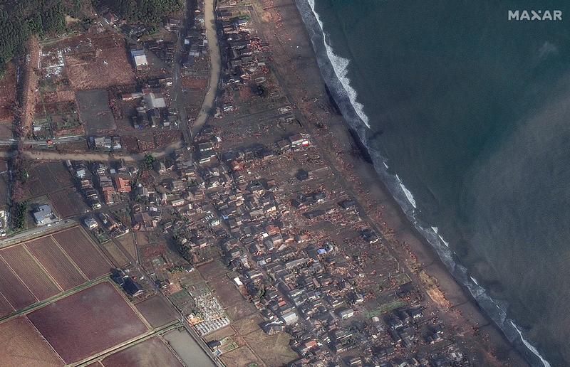 Imagini din satelit cu urmările cutremurului din Japonia , Foto: Handout / AFP / Profimedia