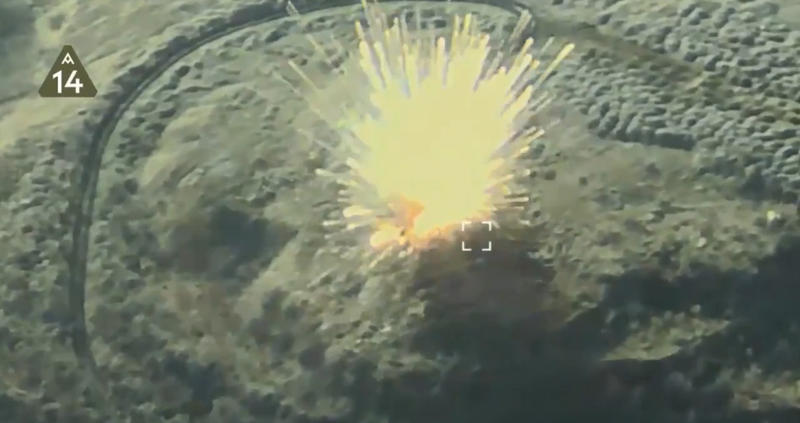 Sistemul Buk a fost lovit cu o drona kamikaze, Foto: Captura video - Defense of Ukraine