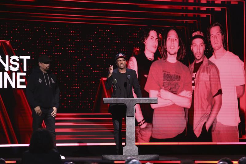 Tom Morello la ceremonia Rock and Roll Hall of Fame din 2023, Foto: Andy Kropa / Associated Press / Profimedia Images