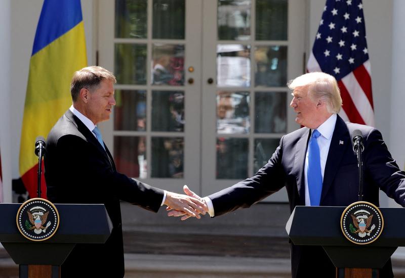 Klaus Iohannis și Donald Trump în conferință comună în 2017, Foto: Chip Somodevilla / Getty Images / Profimedia