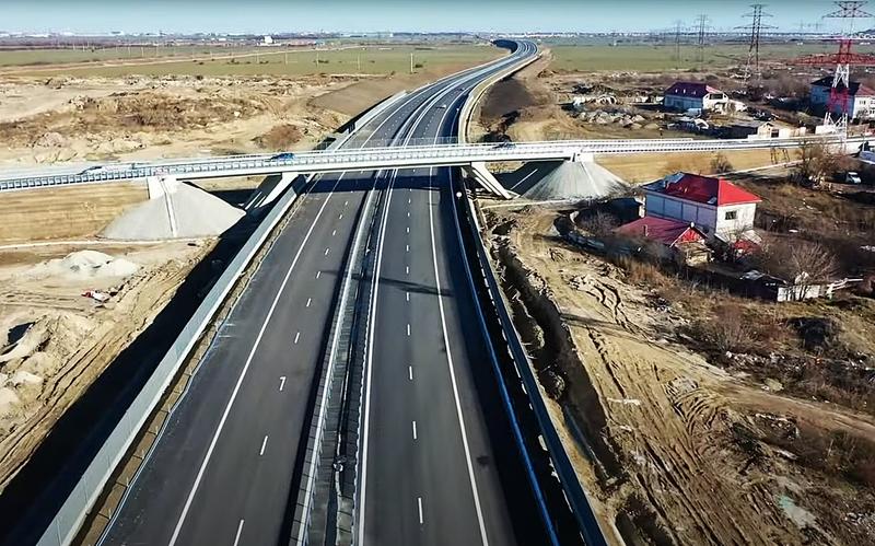 Autostrada de Centura A0 - Sud, aproape de Jilava, Foto: Captura YouTube / Asociatia Pro Infrastructura