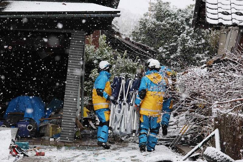 Echipe de intervenție în Japonia, Foto: STR / AFP / Profimedia