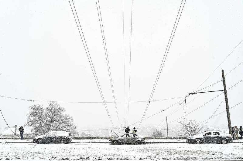 Cabluri de electricitate rupte în Ucraina, Foto: / BEEM / Beem / Beem / Profimedia