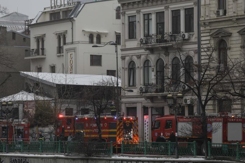 Hostelul din Bucuresti unde marti a izbucnit un incendiu, Foto: Inquam Photos / Octav Ganea