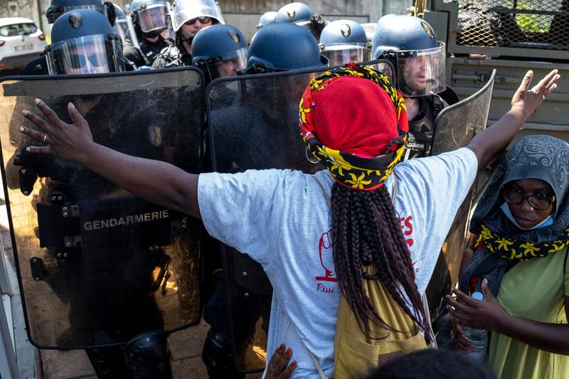 Protest contra imigrației în Mayotte, teritoriu francez, Foto: Lemor David/ABACA / Shutterstock Editorial / Profimedia