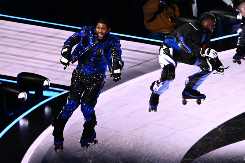Usher, show în pauza Super Bowl, Foto: Patrick T. Fallon / AFP / Profimedia