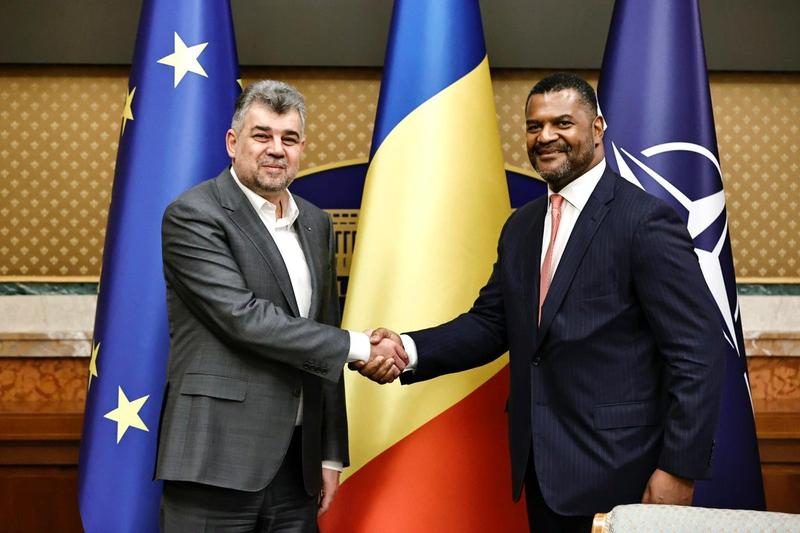 Marcel Ciolacu si Marcus Jadotte, Foto: Guvernul Romaniei