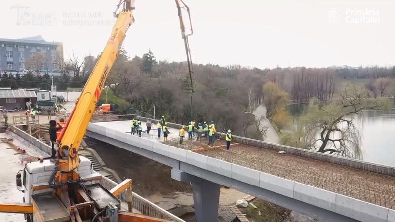 Podul din Parcul Tineretului, Foto: captura TCMB