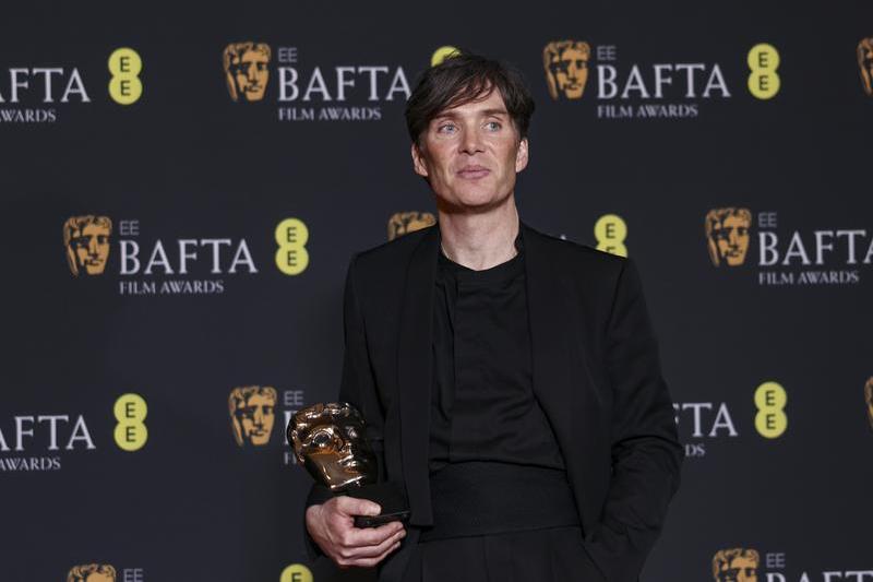 Cillian Murphy a primit premiul BAFTA pentru cel mai bun actor în rol principal pentru rolul din Oppenheimer, Foto: Vianney Le Caer / AP / Profimedia