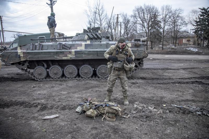 Soldati ucraineni care au scapat din Avdiivka, Foto: Narciso Contreras / AFP / Profimedia