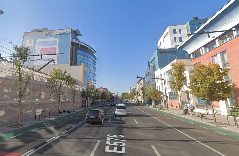 Strada din Cluj-Napoca pe care se afla cladirea cu oferta in cauza, Foto: Google Maps