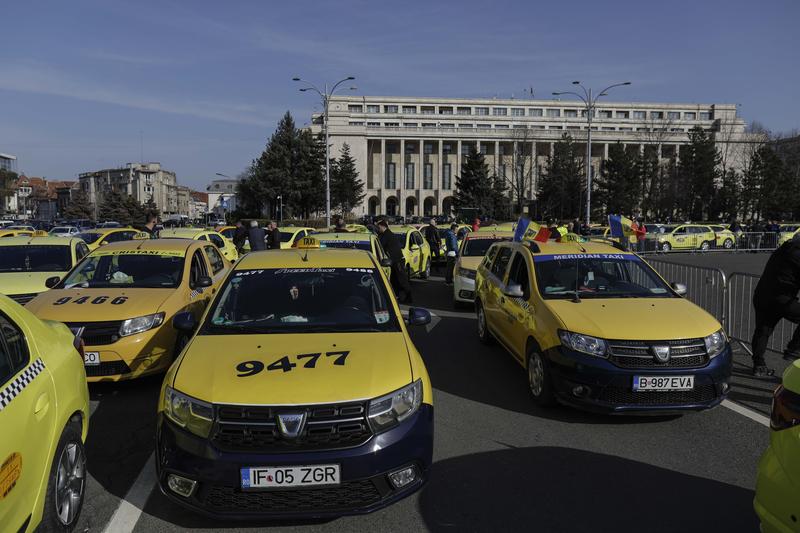 Protestul taximetriștilor din București , Foto: Inquam Photos / Octav Ganea