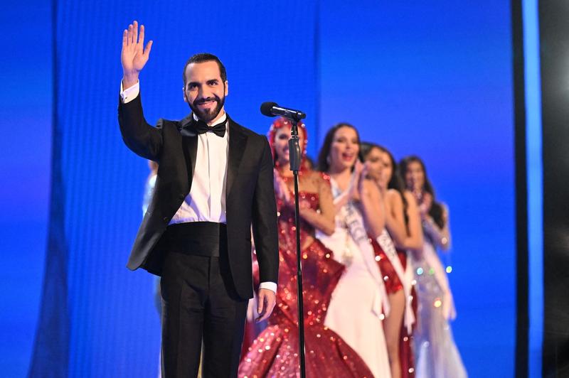 Nayib Bukele intr-o aparitie la concursul Miss Universe, organizat in 2023 in El Salvador, Foto: Marvin Recinos / AFP / Profimedia Images