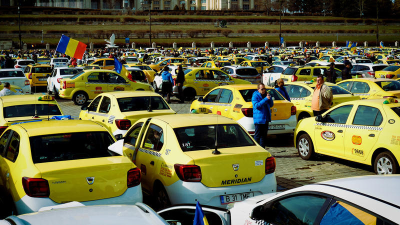 Protest taximetristi, Bucuresti (2), Foto: Adi Iacob / HotNews