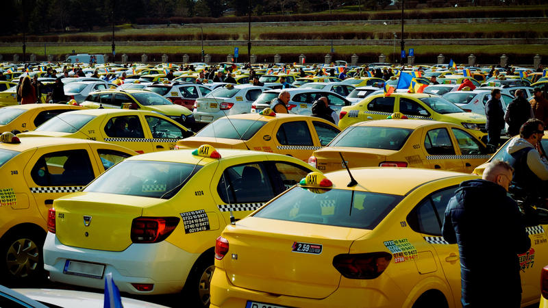 Protest taximetristi, Bucuresti (3), Foto: Adi Iacob / HotNews