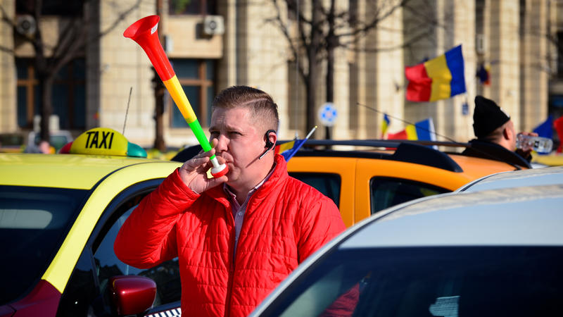 Protest taximetristi, Bucuresti (12), Foto: Adi Iacob / HotNews