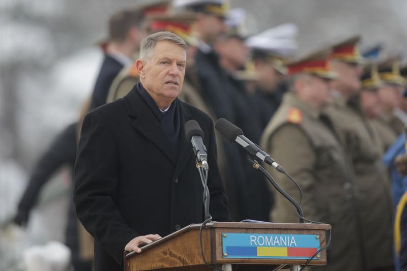 Presedintele Klaus Iohannis, la ceremoniile din 24 ianuarie, Foto: Inquam Photos / George Călin