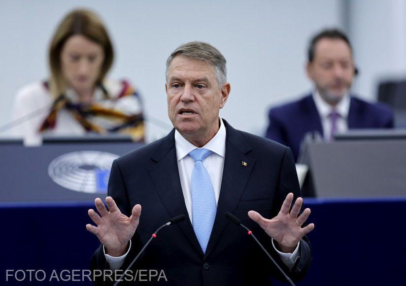 Klaus Iohannis in Parlamentul UE, Foto: AGERPRES