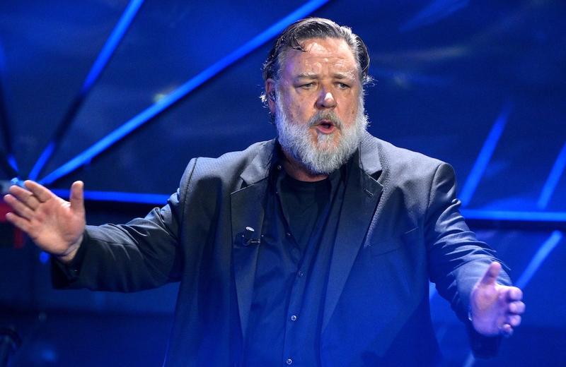 Actorul Russell Crowe, Sanremo, Italia, februarie 2024, Foto: Ettore Ferrari / Zuma Press / Profimedia