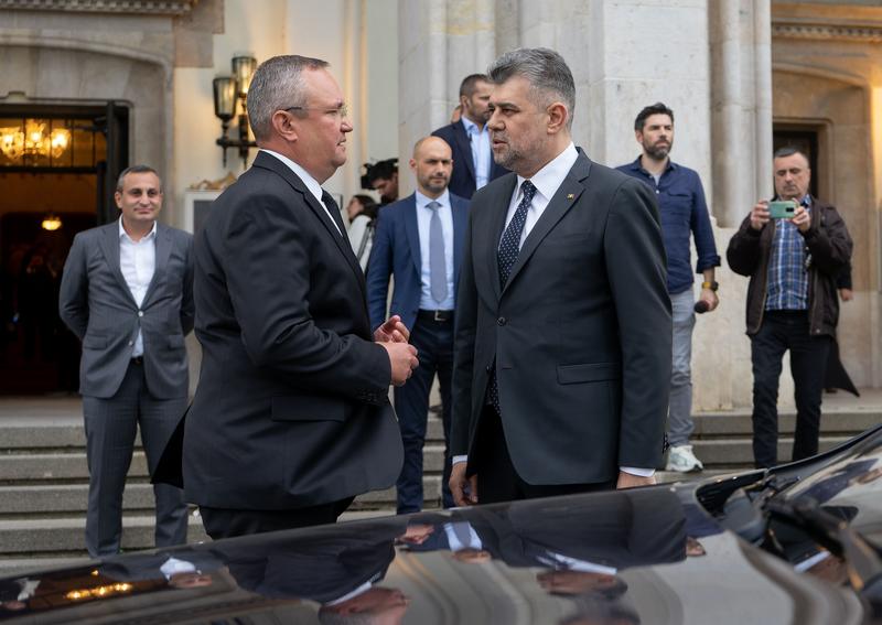 Nicolae Ciucă și Marcel Ciolacu, Foto: Lucian Alecu / Shutterstock Editorial / Profimedia