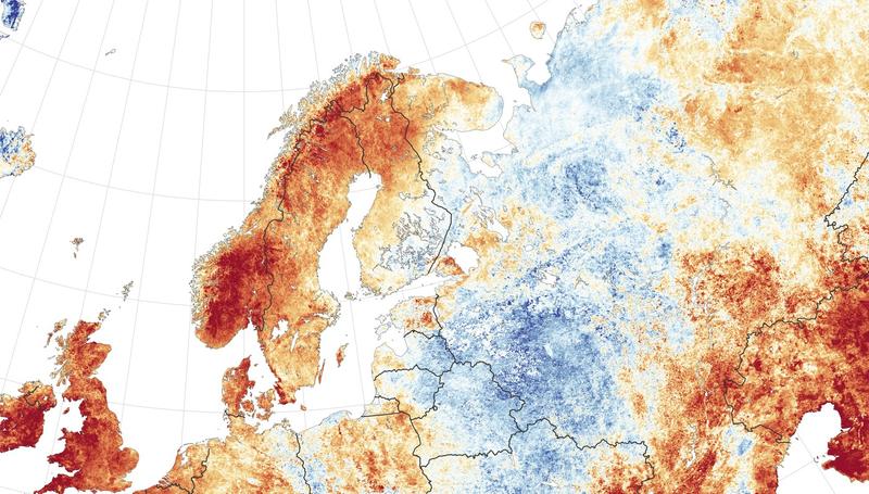 hartă climatică a Europei, Foto: NASA / Sciencephoto / Profimedia