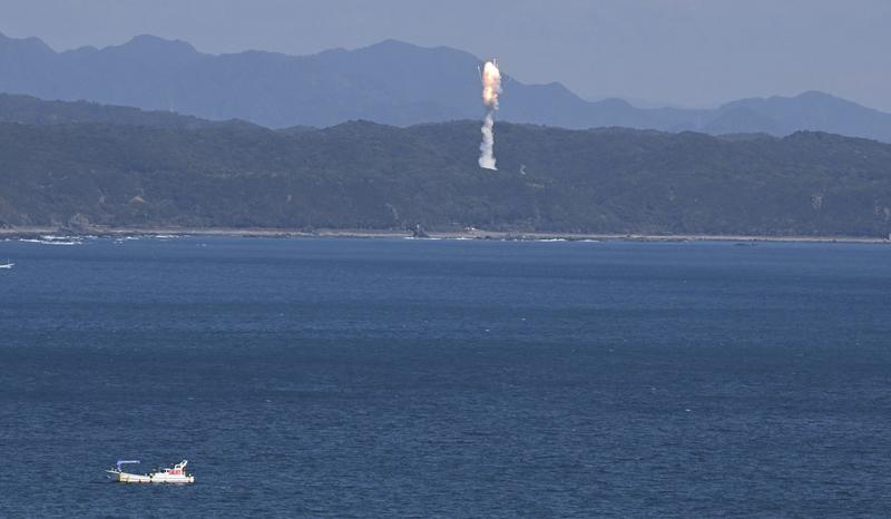 Racheta Kairos in momentul exploziei, Foto: Masahiro Sugimoto / AP / Profimedia